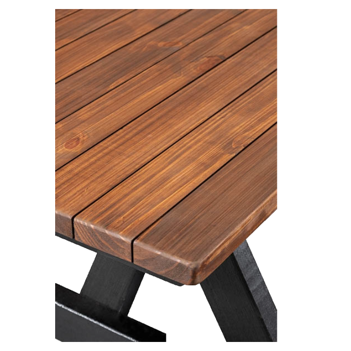 Walnut Stained Outdoor Picnic Table 